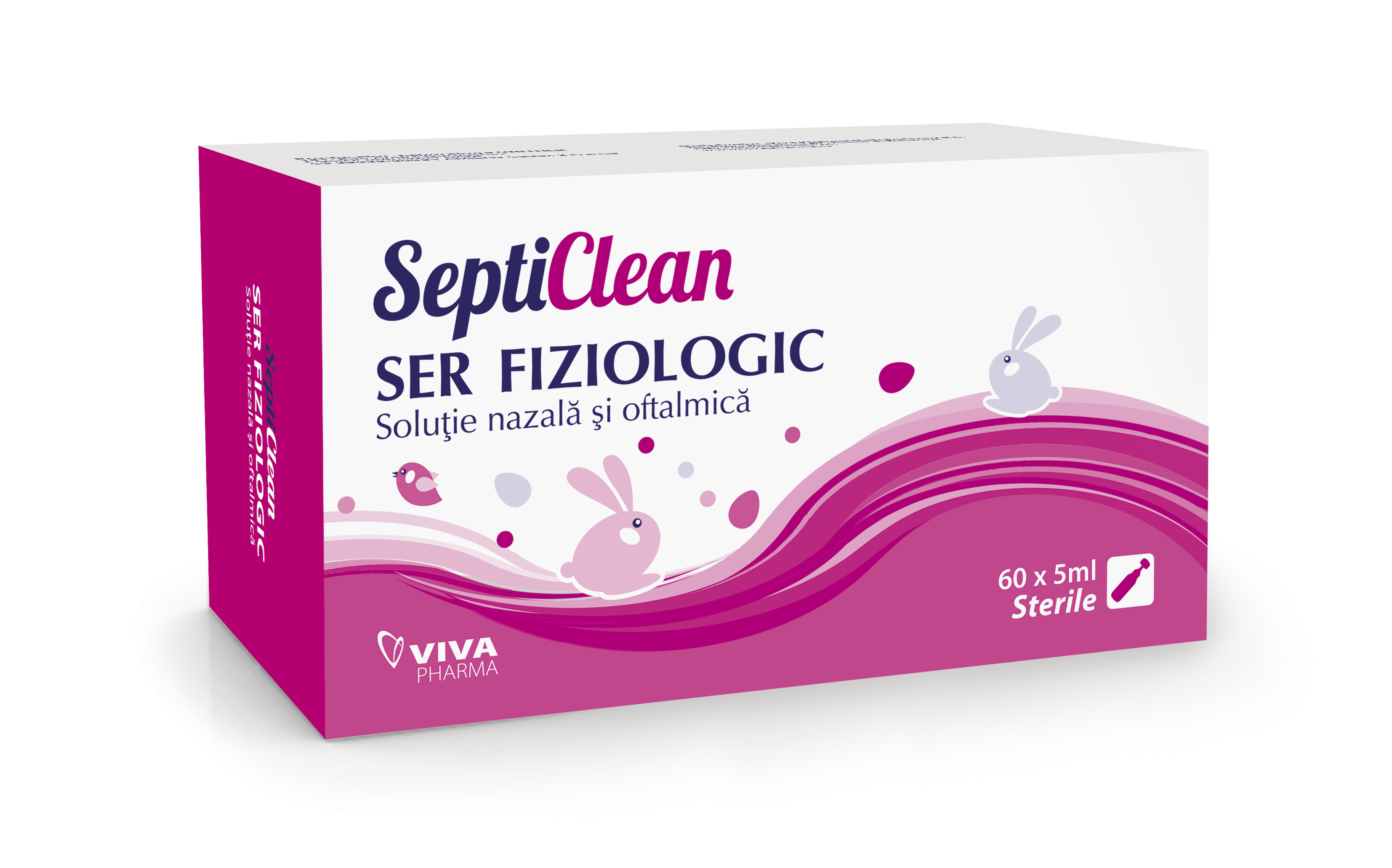 SEPTICLEAN - Ser Fiziologic - 60 monodoze x 5 ml - VivaPharma