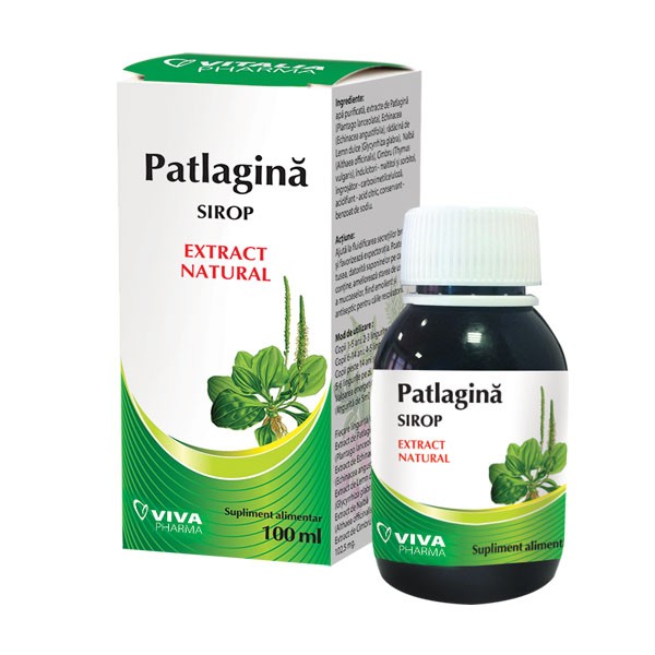 SIROP PATLAGINA (100 ml) - VivaPharma