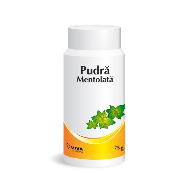 Pudra mentolata (75 g) - VivaPharma